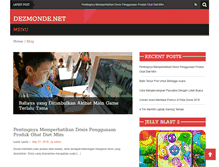 Tablet Screenshot of dezmonde.net
